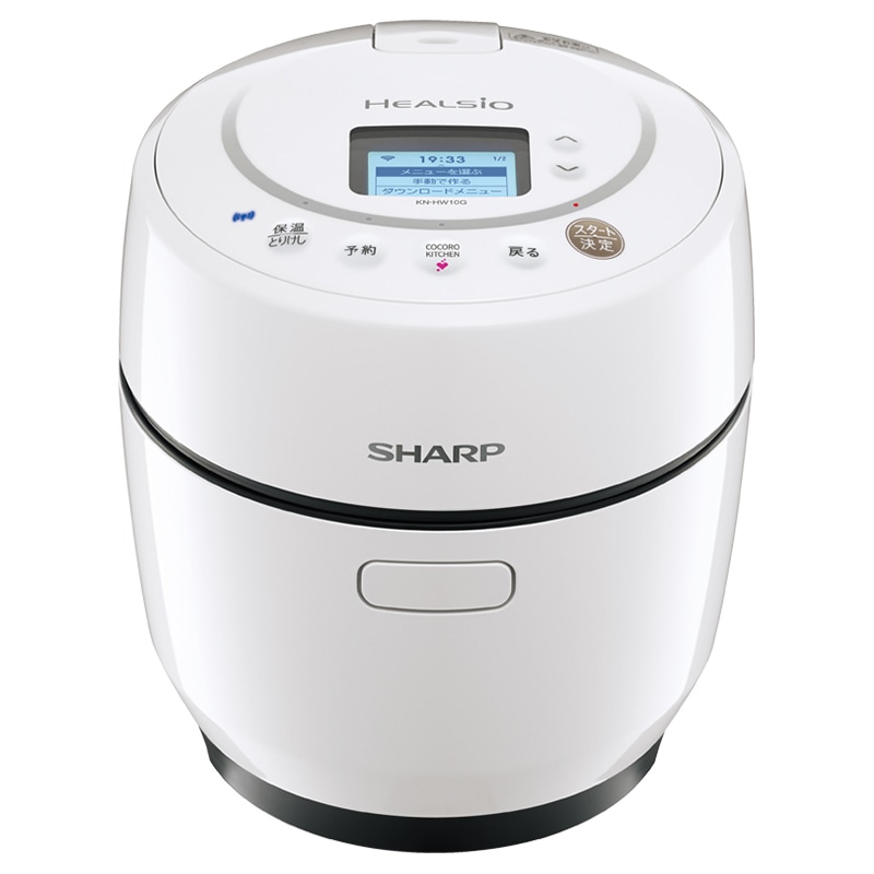 シャープ KN-HW10G-W 水なし自動調理鍋 1.0L ホワイト系 KNHW10GW