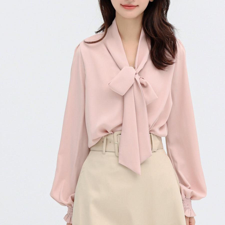 ブラウス レディース シャツ シフォンブラウス とろみシャツ ホワイトシャツ 長袖 トップス 無地 春 夏 秋 通勤 OL きれいめ シンプル 着痩せ 体型カバー 2030代 5,198円