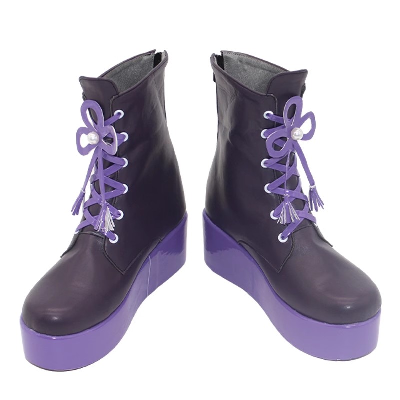 コスプレ靴 胡桃のあ Vtuber ブーツ 下駄 シューズ 長靴 コスプレ クリスマス ハロウィン