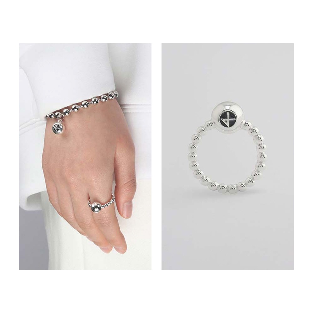 ビリアードリング_silver/シンプルアクセサリー 韓国ジュエリー 韓国ファッション かわいいアクセサリー シンプルリング