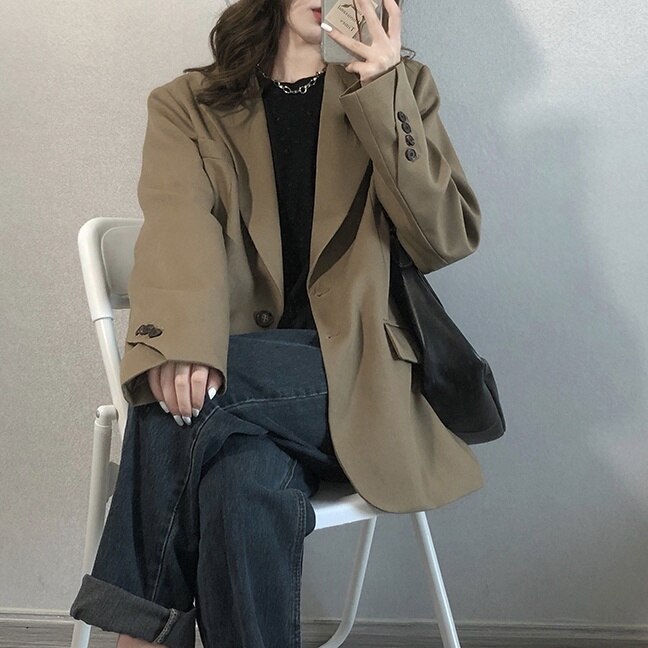 スーツジャケット アウター ジャケット レディース 秋冬 春 かわいい きれいめ 個性的 暖かい チェスターコート トレンチコート ミモレ ロング 長袖 萌袖 Vネック 襟付き レギュラーカラー BI