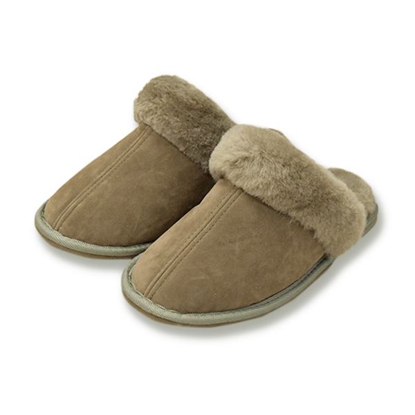 ムートンスリッパ オリーブ Mサイズ