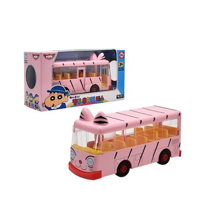 貴重 クレヨンしんちゃん ふたば幼稚園 バス型缶 お菓子箱 車 持ち運び