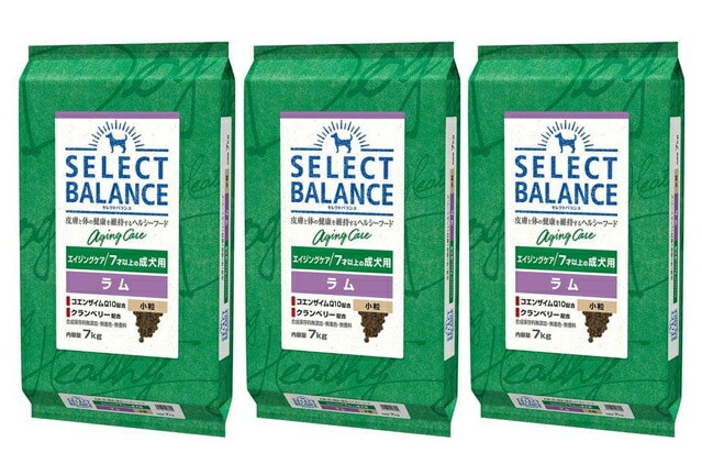 セレクトバランス エイジングケア ラム 小粒 ７才以上の成犬用 7kg 3個セット
