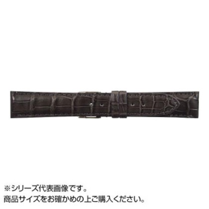 MIMOSA(ミモザ) 時計バンド クロコマット 19mm グレー (美錠:銀) WRM-GR19