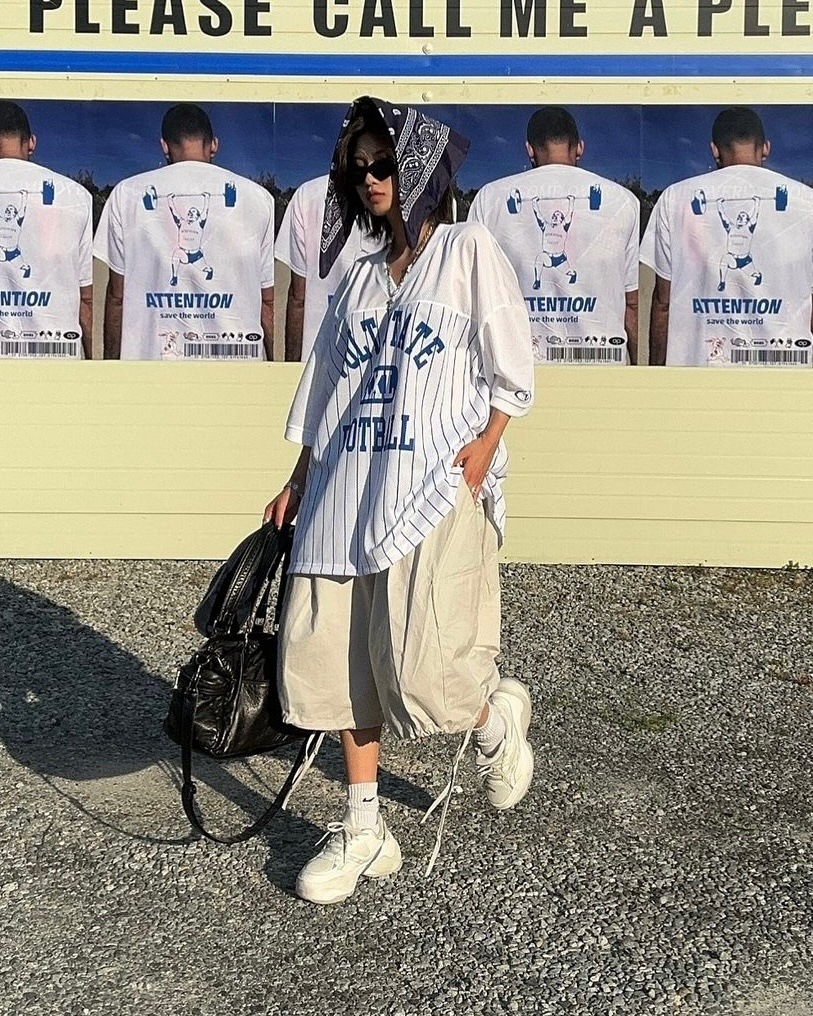 [フィット保障/ゆるフィット/ユニセックス/(2color)ラグビーストライプジャージT 4,766円