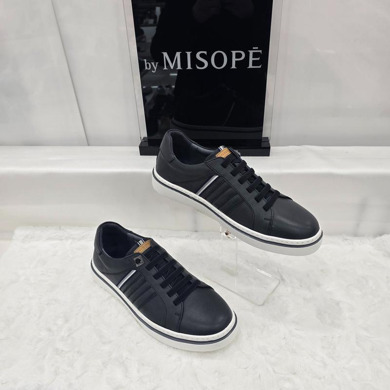 By 男性モダン軽量スニーカー 122HT410SP015 BLACK 3 JJ