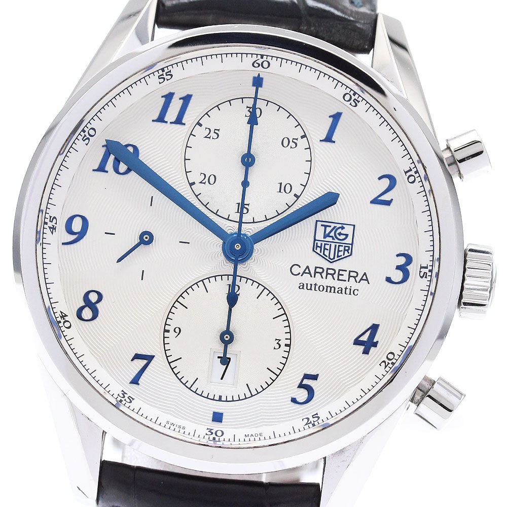 タグホイヤー TAG HEUER CAS2111 カレラ ヘリデージ キャリバー16 デイト 自動巻き メンズ 良品 保証書付き_879106【中古】