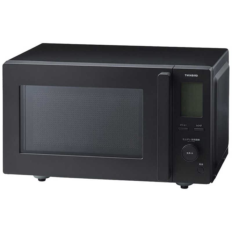 ツインバード　TWINBIRD　電子レンジ 18L フラット インバーター 赤外線センサー搭載 ブラック　DR-F282B 21,925円