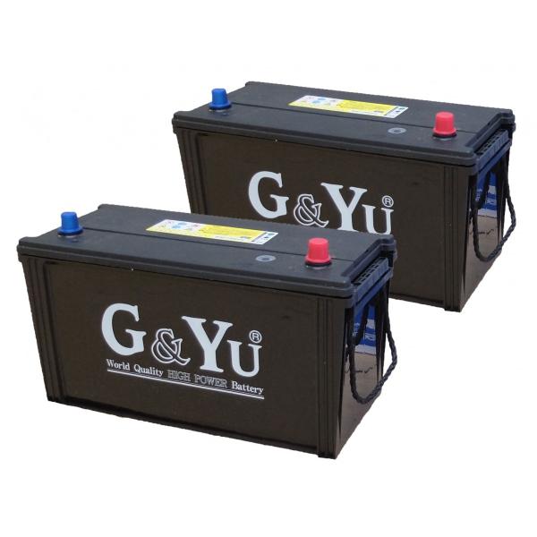 G&Yu [ジーアンドユー] バッテリー SHD-130E41L（お得な２個セット）　集配者・バス・トラック・船舶・建設機械用（セミシールドタイプ）