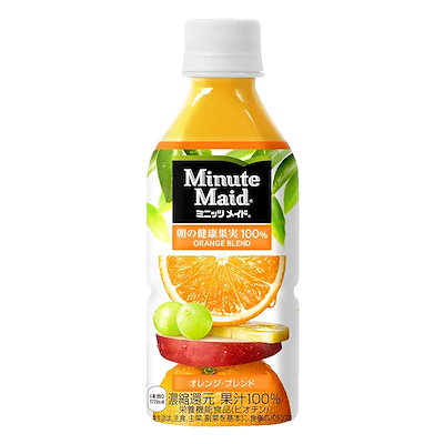 他サイト： コカ・コーラ ミニッツメイド 朝の健康果実 オレンジブレンド 果汁100% 350mlPET×24本の商品画像