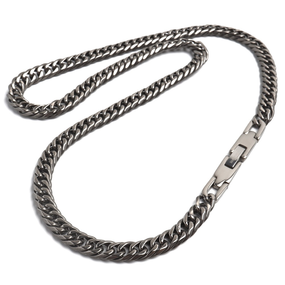 純チタン製 ダブル喜平ネックレス [n1077-7mm-s]