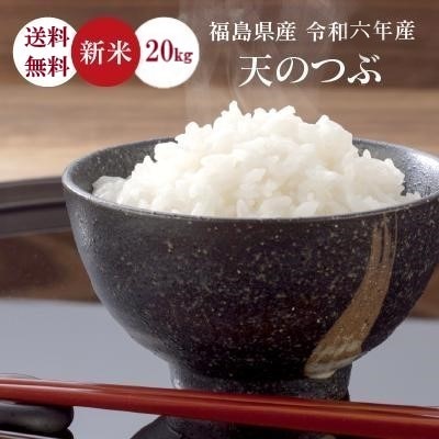 令和6年産 福島県産 天のつぶ 20kg 米 お米 新米 米