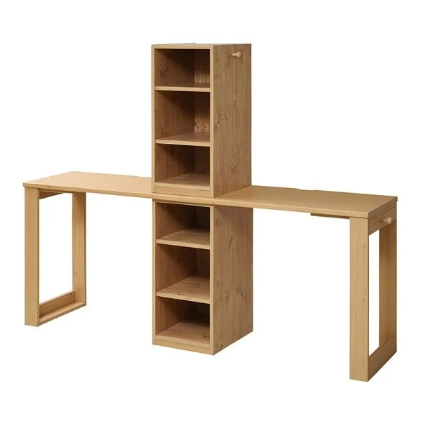 JKプラン ツインデスク 学習デスク 勉強机 FWD-0001SET-NA ナチュラル