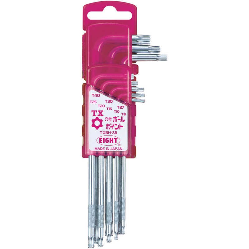 エイト　TXレンチ ボールポイント 両穴付 セミロング ドアホルダー セット　TXBHS8 5,720円