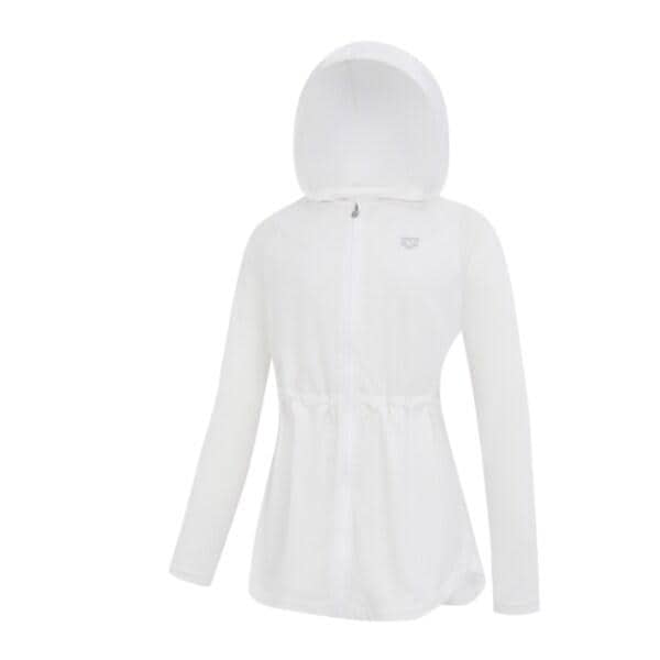 コア ジップアップ ロングカバーアップ A6BL1QR42 ( WHT,BLK )
