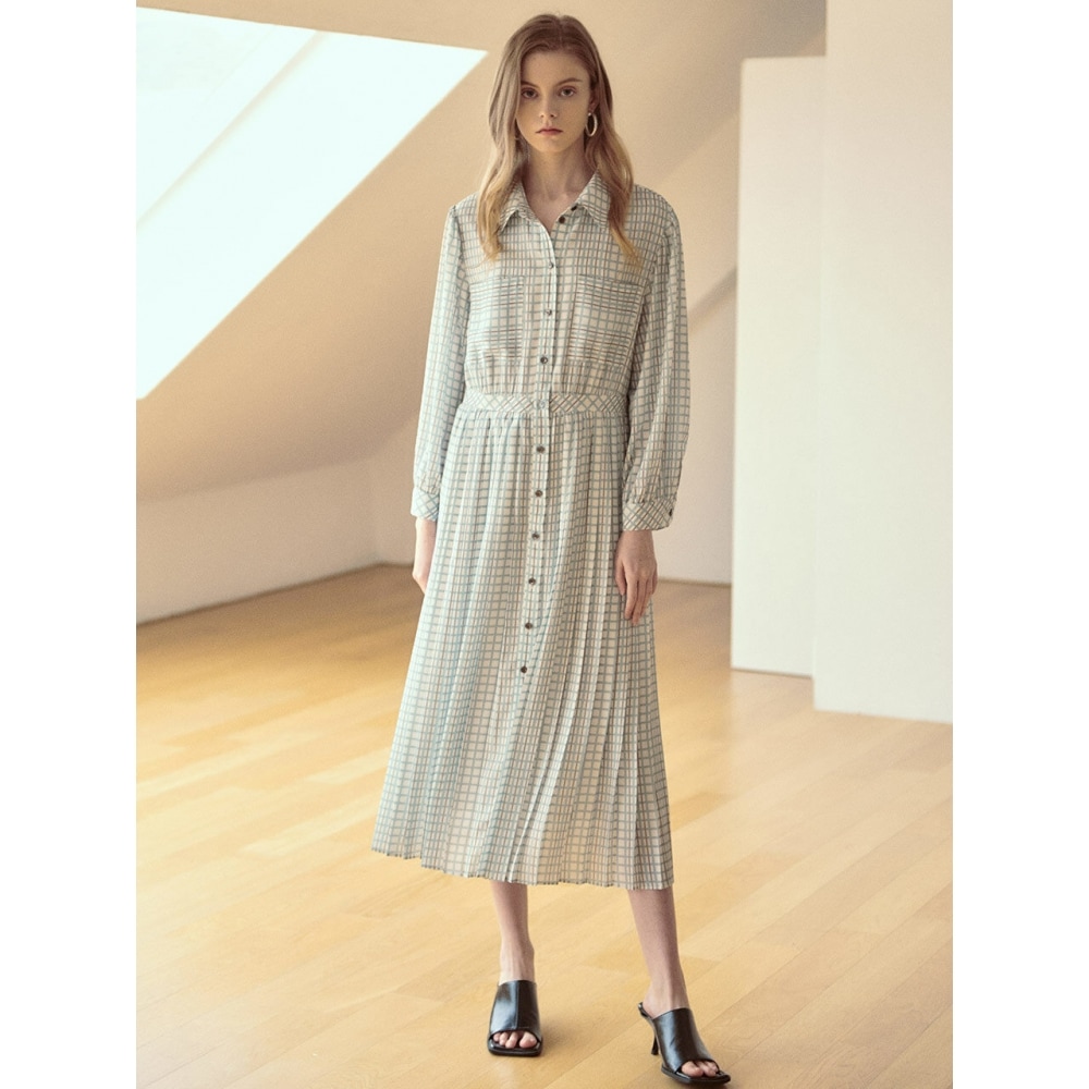 LOEUVRE チェックプリーツワンピース SW1SO114 31