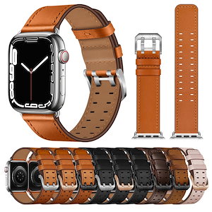 Apple Watchバンド 革 時計バンド 38mm 40mm 42mm 41mm 45mm iWatch Series se 7 6 5 4 3 2 1 ビジネスス 交換ベルト レディース メンズ