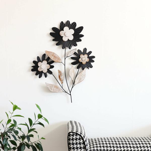 壁掛け 飾り ウォールデコレーション モダンアート ナチュラル アンティーク アイアン ボタニカル 500x650mm