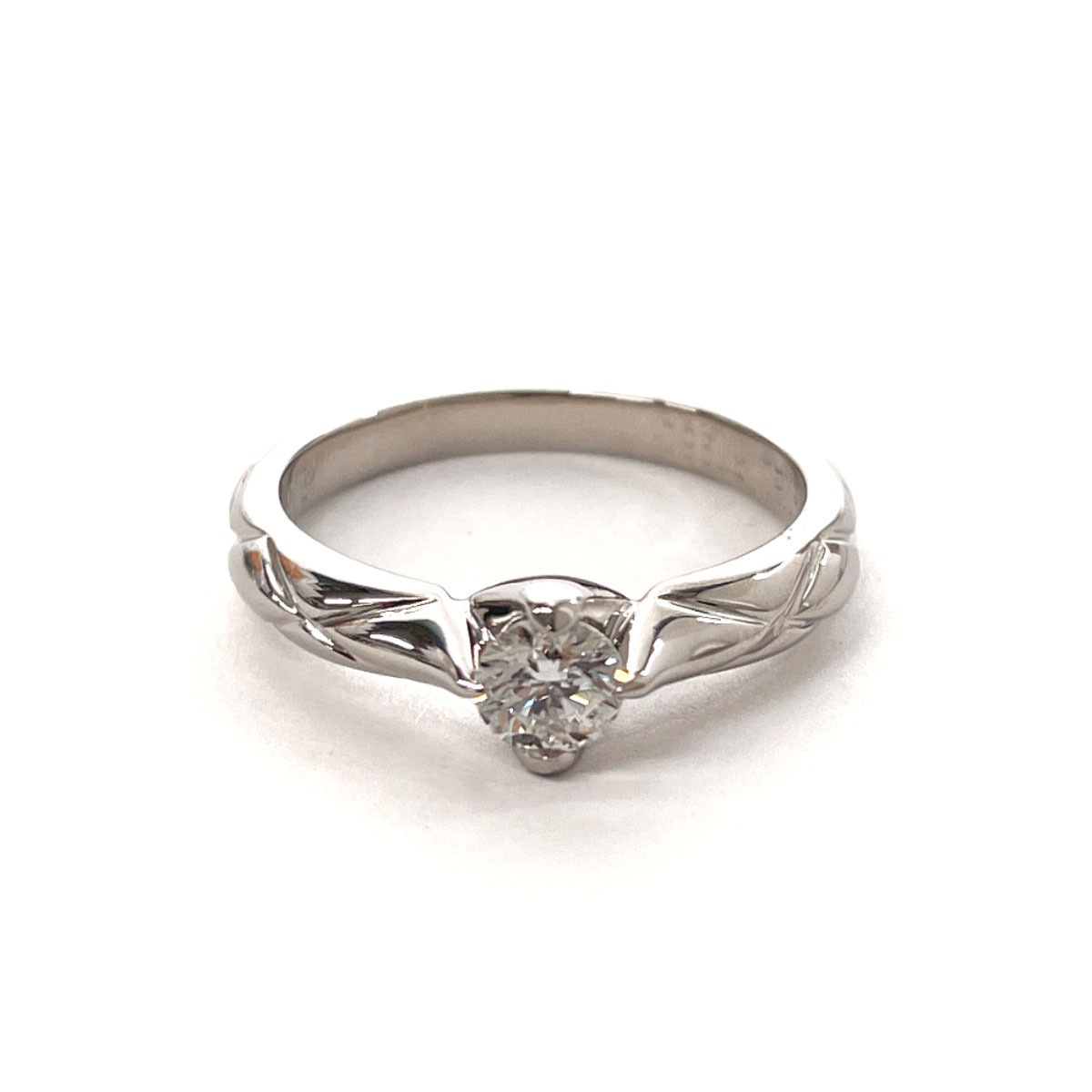 ファインジュエリー マトラッセ リング指輪 シルバー Pt950プラチナ 8.5号 レディース