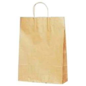手提げ紙袋　茶無地　T-15W　幅450×マチ220×高さ460mm　50枚入【取り寄せ商品・即納不可】