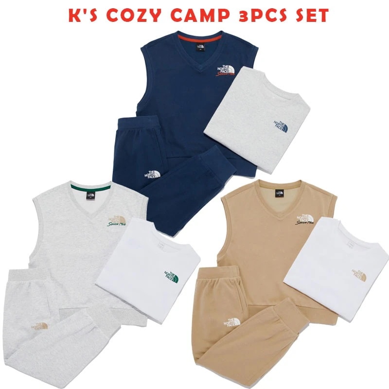 大人OK関税負担なし韓国正規品保証 デイリNM5MR02S KS COZY CAMP 3PCS SET基本 着装 男子 女子 人気 韓国 ファッション 男女共用 アウトドア