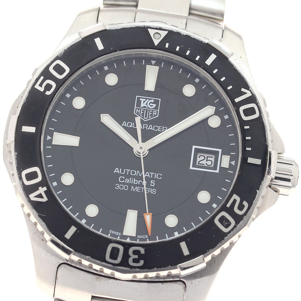 タグホイヤー TAG HEUER WAN2110.BA0822 アクアレーサー キャリバー5 デイト 自動巻き メンズ 保証書付き_945064【中古】