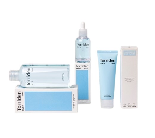 【お得商品】 [3点セット]ダイブイン 低分子 ヒアルロン酸 セラム 50ml+トナー300ml+クリーム80ml