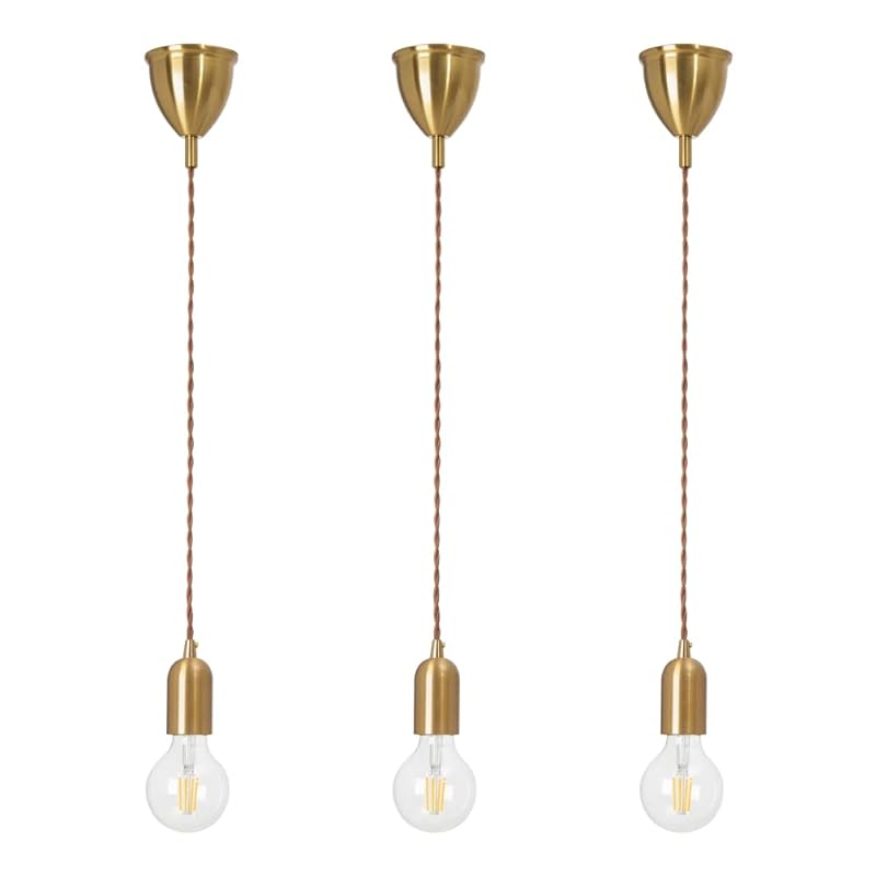 智光電気 真鍮色 金色 ペンダントライト ペンダント ソケット ライト 吊り下げ 照明器具 北欧 おしゃれ アンティーク E26 LED エジソン 電球 適合 引っ掛けシーリング ダクトレール 照明（