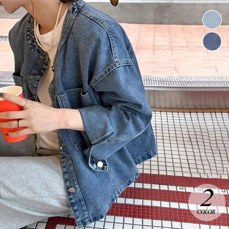 【2025新作 急速出荷】デニム ジャケット 長袖 レディース 秋 冬 ジージャン ジャンパー デニムジャケット カジュアル レトロ ゆったり アウター 羽織り シングルブレスト 七分袖 韓国ファッシ