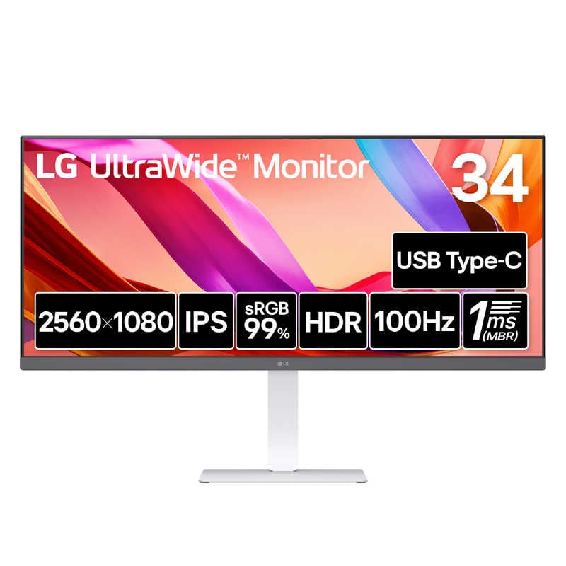 LG　PCモニター UltraWide Monitor ［34型 / UltraWide FHD(2560×1080) / ワイド］　34U530A-W