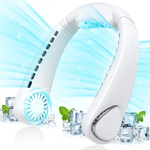 首掛け扇風機 【-17瞬間冷感・360強力送風】 ネッククーラー 羽なし Type-C 充電式 冷却ファン 静音 軽量 3段階送風調節 5200mAh 大容量バッテリー 携帯扇風機 長時間連続稼働 高