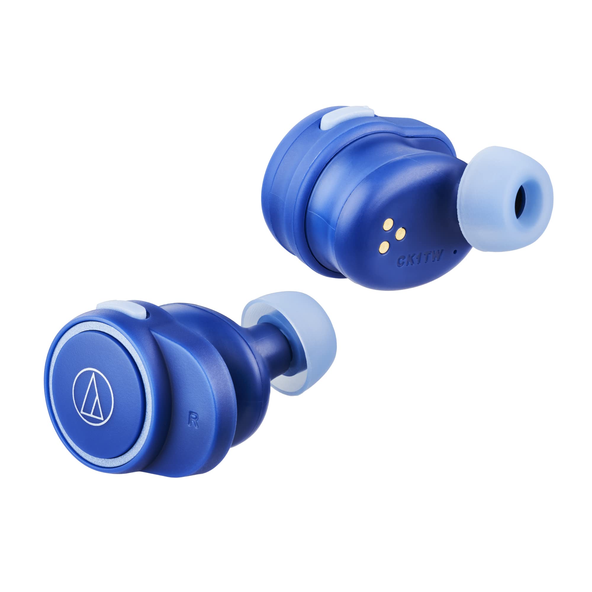 オーディオテクニカ bluetooth/完全ワイヤレスイヤホン 最大約21時間再生 / 通話品質強化 / IPX5/7 / 低遅延モード/片耳使用可 【国内正規品】 ブルー ATH-CK1TW BL