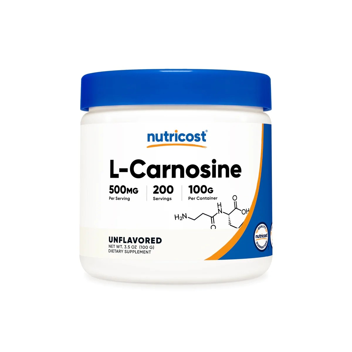[USA] Nutricost ニュートリコスト L-Carnosine Powder 無味 (100 GM)