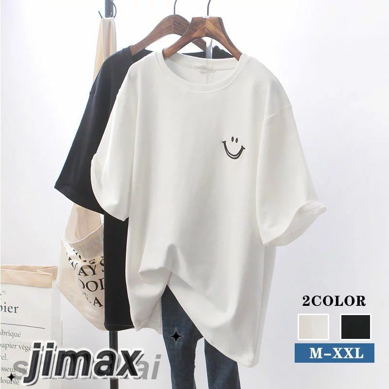 レディース Tシャツ 夏 Tシャツ 半袖トップス リラックス ラウンドネック 半袖Tシャツ カジュアル おしゃれ ゆったり 体型カバー シンプル 大人 女性 ビッグサイズ 着痩せ お出かけ 日常デート