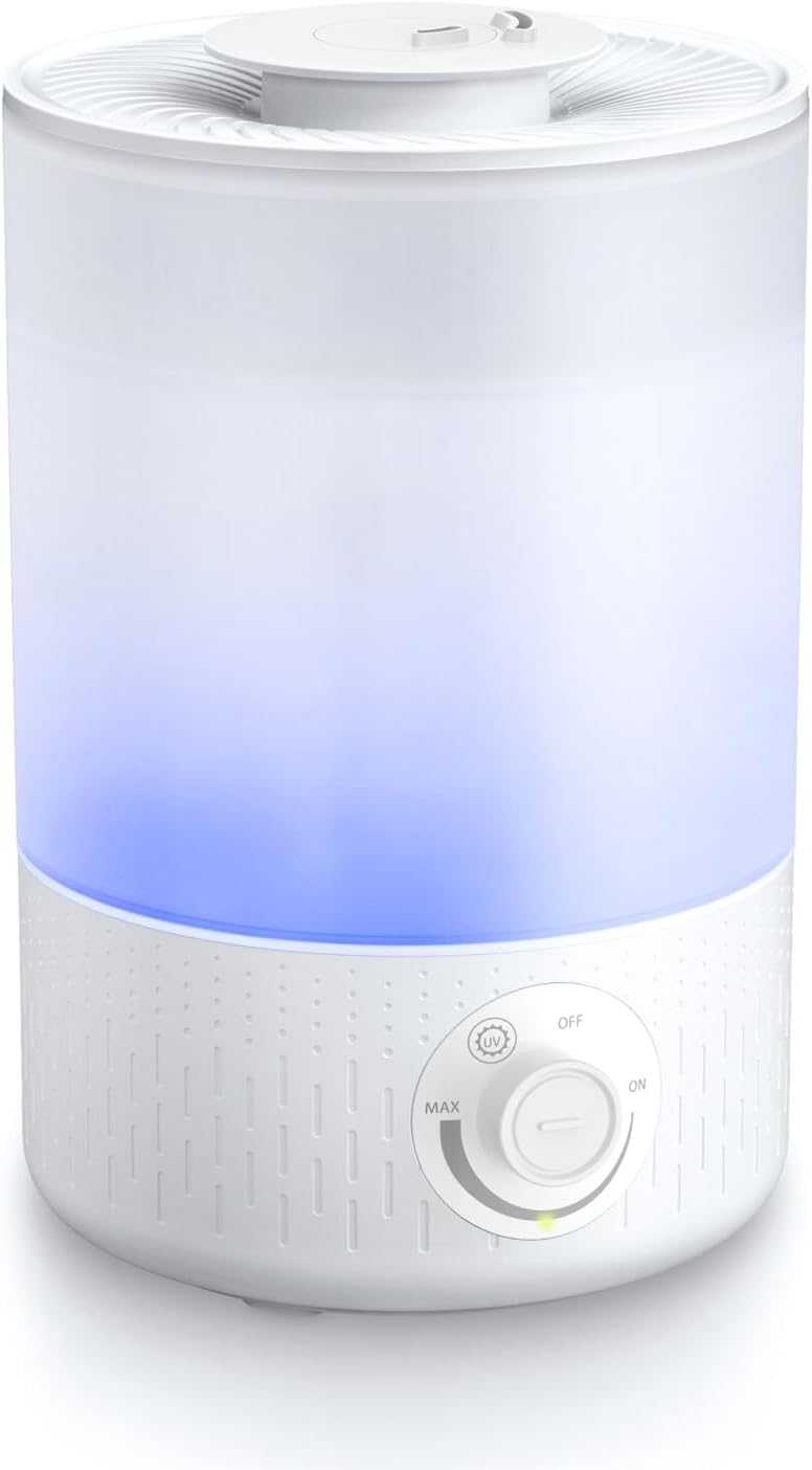 加湿器 大容量 卓上 【UVライト除菌・3.5L大容量・54時間作動】超音波式 加湿器 アロマ対応 かしつき 次亜塩素酸水対応 上から給水 無階段ミスト調整 54時間連続作動 ダブル吹出口
