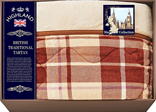 ブリティッシュハイランド あったかフランネルわた入り毛布 HIL16100 7,579円
