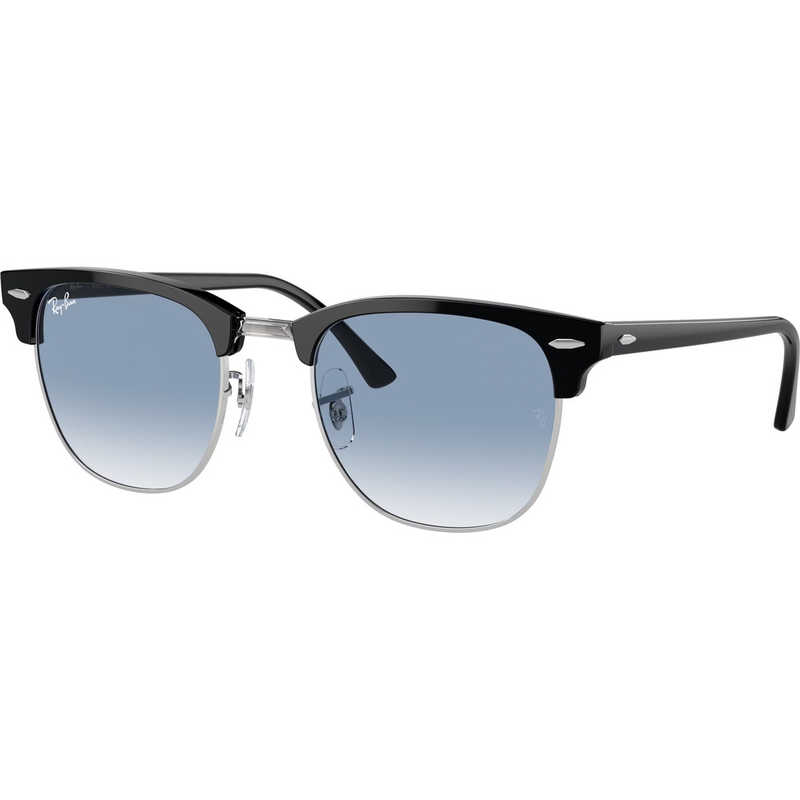 レイバン　サングラス CLUBMASTER RB3016 13543F 51mm シルバー上にブラック/クリア＆ブルーグラディエント 22,493円