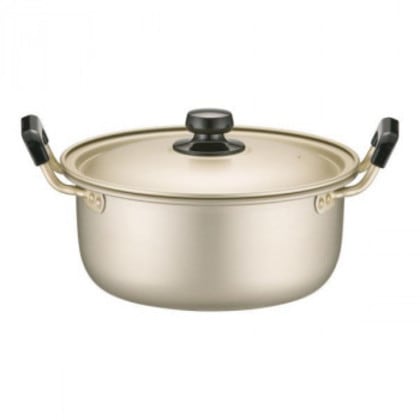 アカオアルミ しゅう酸 実用鍋 (硬質) 22cm AZT8704