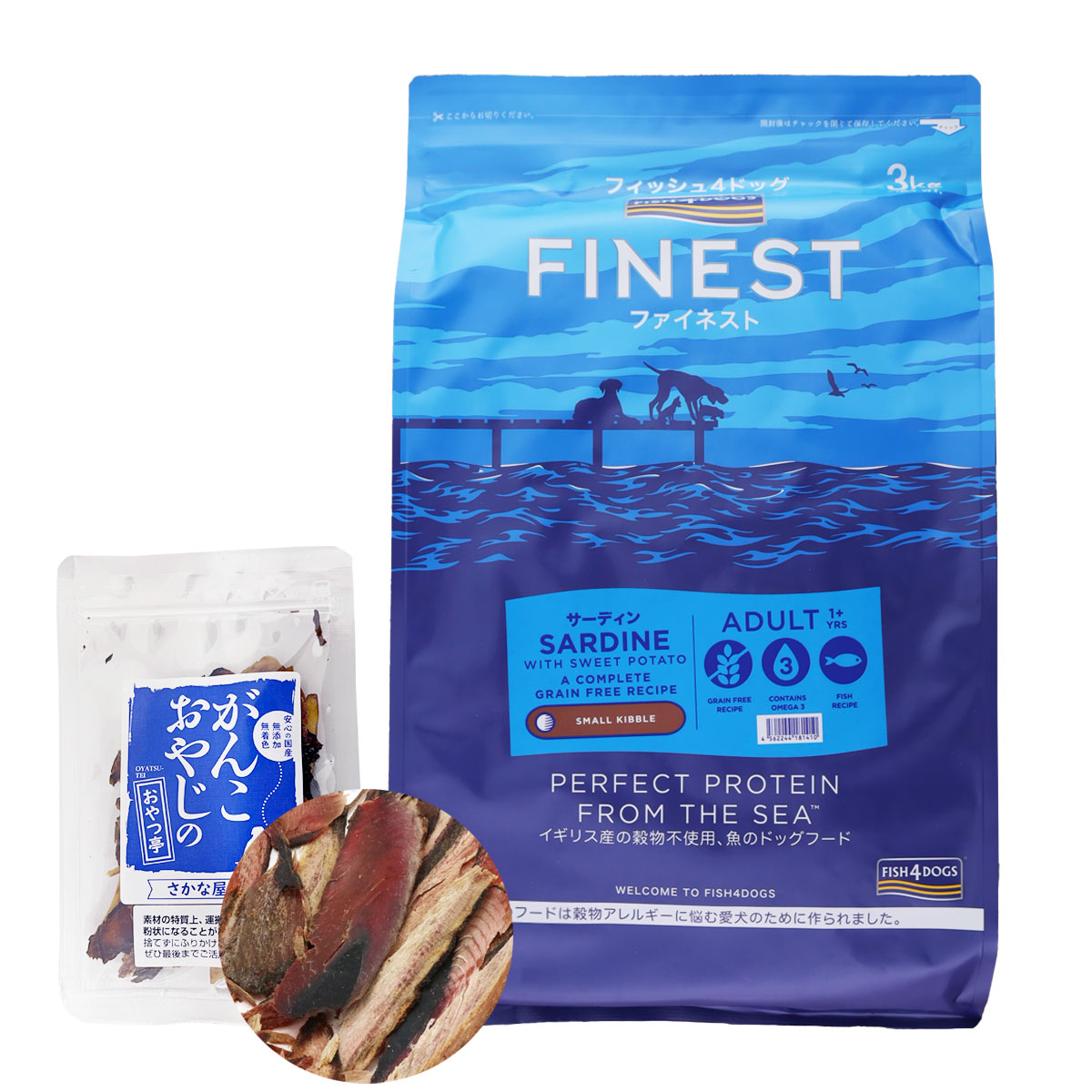 ファイネスト サーディン 小粒 3kg【お試し国産お魚厚削り15g付き】 6,970円