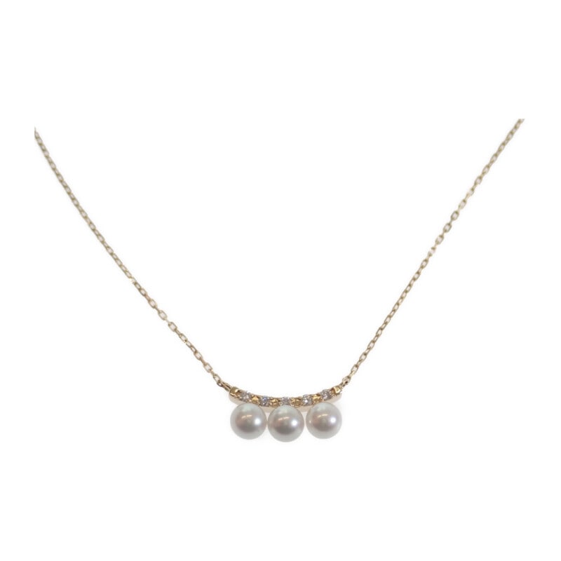 【Aランク】 AGVN650140PA ネックレス K18イエローゴールド ダイヤモンド レディース【ISEYA】