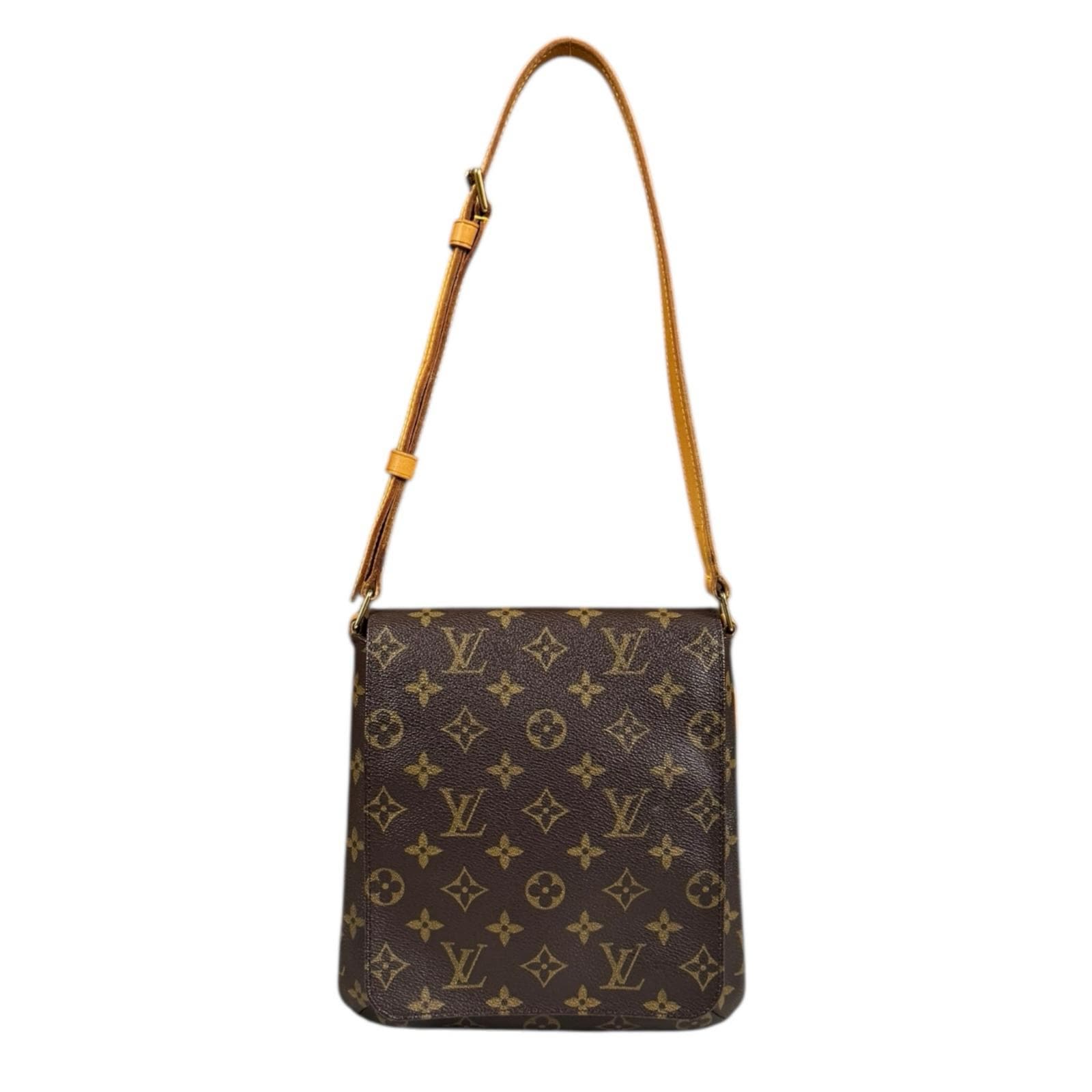 ルイヴィトン ミュゼットサルサ ショート モノグラム ショルダーバッグ モノグラムキャンバス M51258 ブラウン LOUIS VUITTON 中古