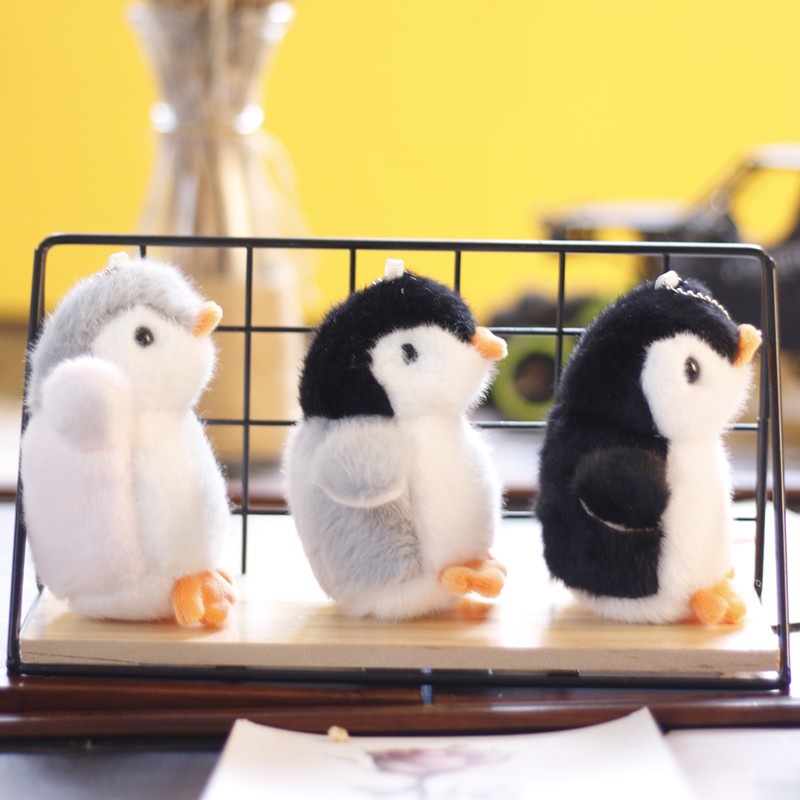 Ins かわいい小さなペンギンペンダントぬいぐるみ人形ミニ人形バッグペンダントキーホルダー