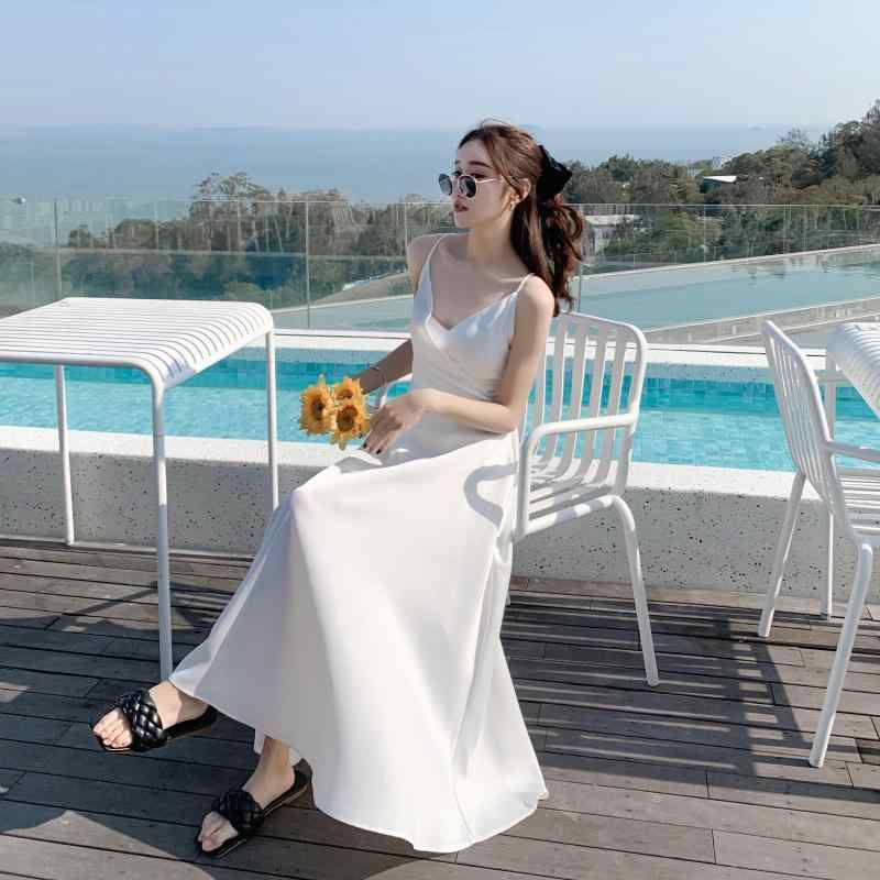 ワンピース レディース 大人 リゾート ビーチ スカート 女性 海辺 服 フェアリー スカート 白い ドレス 秋冬 きれいめ おしゃれ