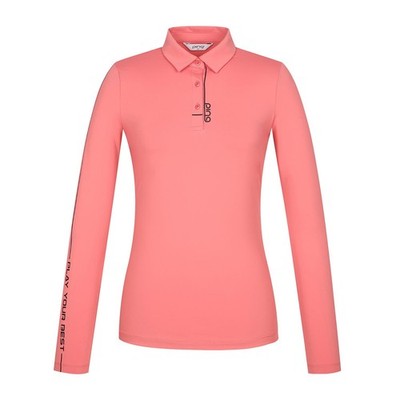 正規品 PING レディース ロゴライン ポイントカラー 長袖 Tシャツ