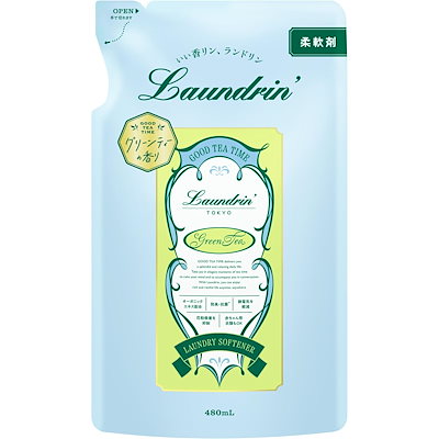 他サイト： ランドリン 液体 柔軟剤 グリーンティーの香り 詰め替え 480mlの商品画像