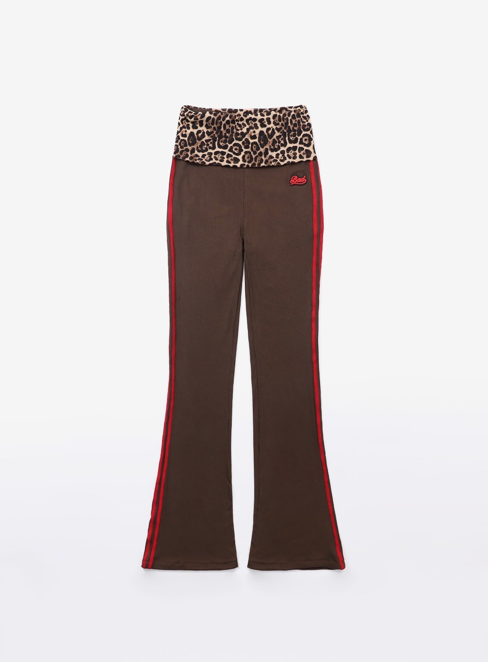 【BADBLOOD】 FOLD OVER BOOTCUT PANTS : LEOPARD
