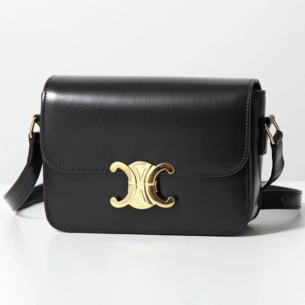 CELINE セリーヌ 188423BF4.38NO TEEN ティーン Small Triomphe トリオンフ スモール レザー ショルダーバッグ ポシェッ