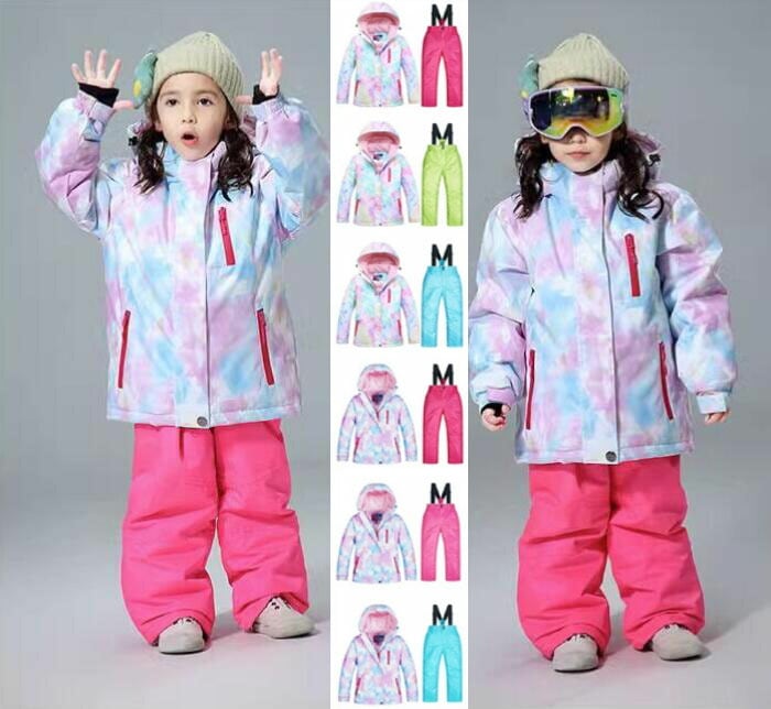 【目玉商品～超人気】割引 7色 ジャケット+パンツ スキーウェア キッズ 子供 スノーウェア スノーウエア スキーウエア 上下セット 男の子 スキー ウェア 女の子 ボーイズ ガールズ キッズスキーウ