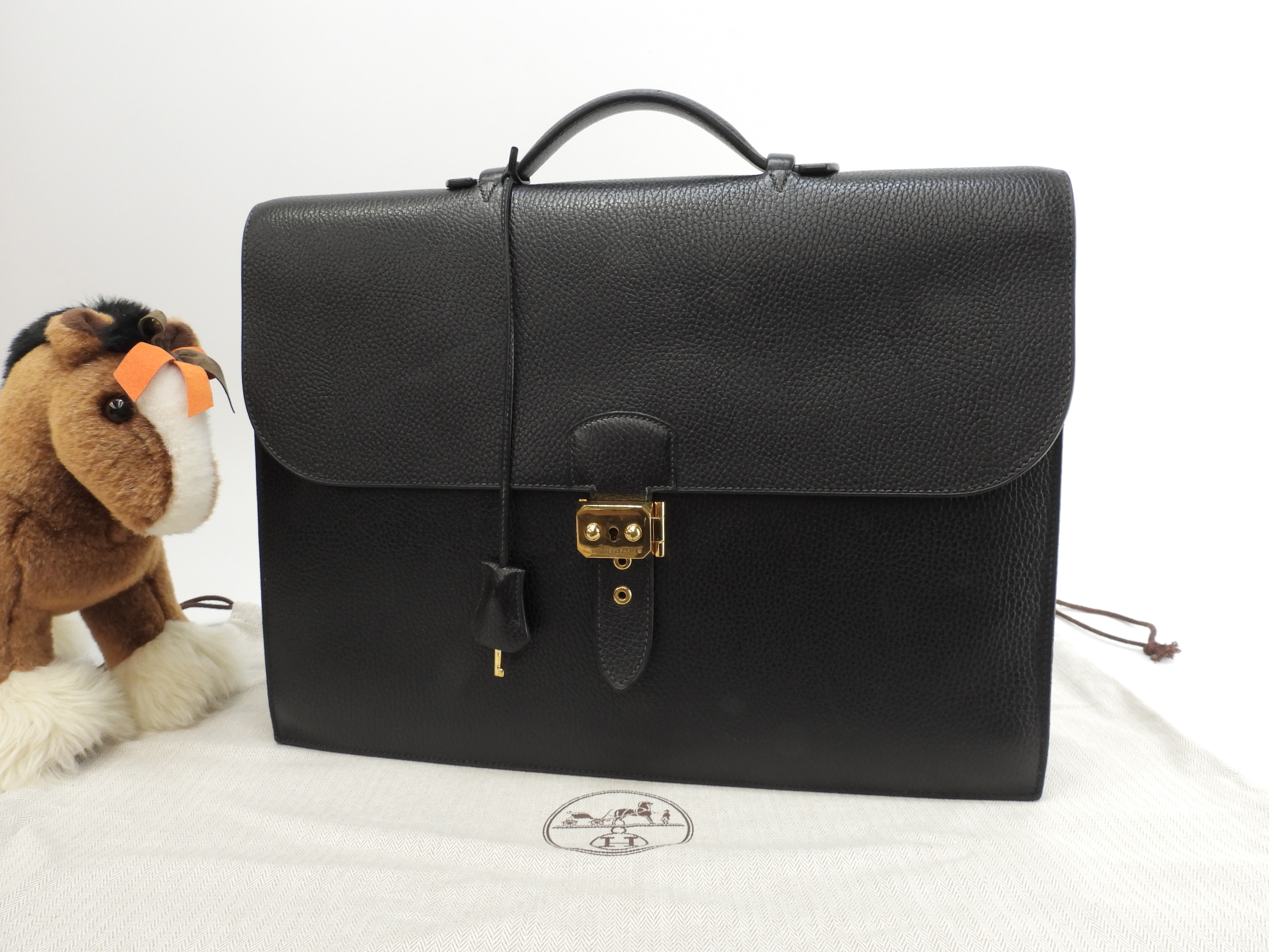 サックアデペッシュ41 アルデンヌ黒 メンズ書類かばん ブリーフケース@Y